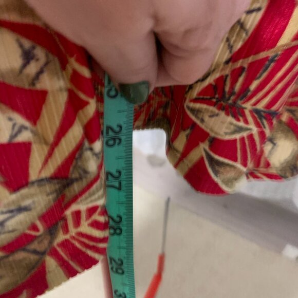 Homemade Red/Gold Floral Summer Dress - Picture 5 of 6